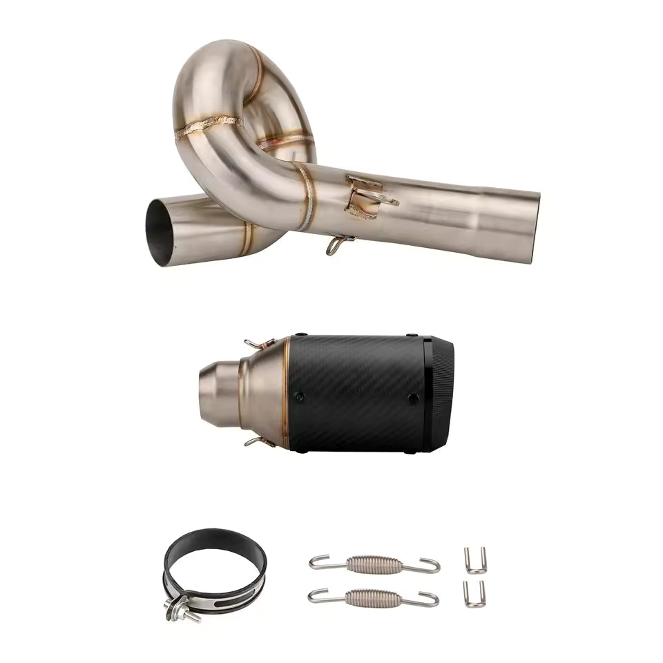 Kawasaki Ninja ZX6R 636 Shorty Twist Carbon Slip-On Exhaust | 2009–2026