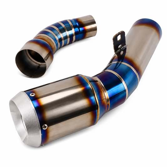 Anodized Titanium Shorty Slip-On Exhaust Muffler -  Kawasaki Ninja ZX6R 636 | 2009–2026