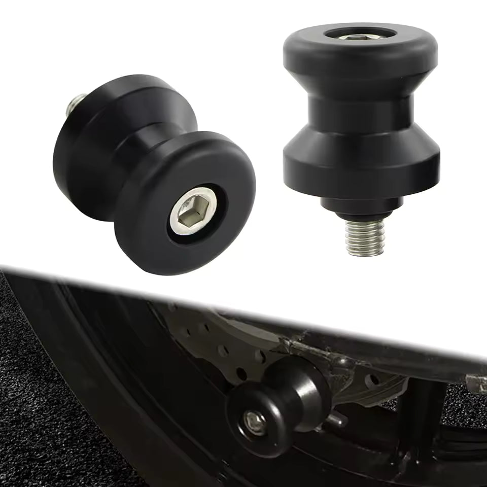 8mm Aluminum Swingarm Spools – Kawasaki ZX-4RR / Z400 / Z500 / Z650 / Z900 / Ninja 400 / Ninja 500 / Ninja 650 / ZX-6R / ZX-10R