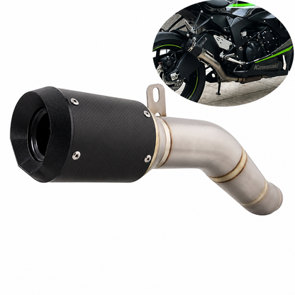 Titanium Carbon Muffler Slip On For Kawasaki 2009-2026