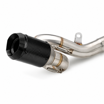 Kawasaki Ninja ZX6R 636 Shorty Twist Carbon Slip-On Exhaust | 2009–2026