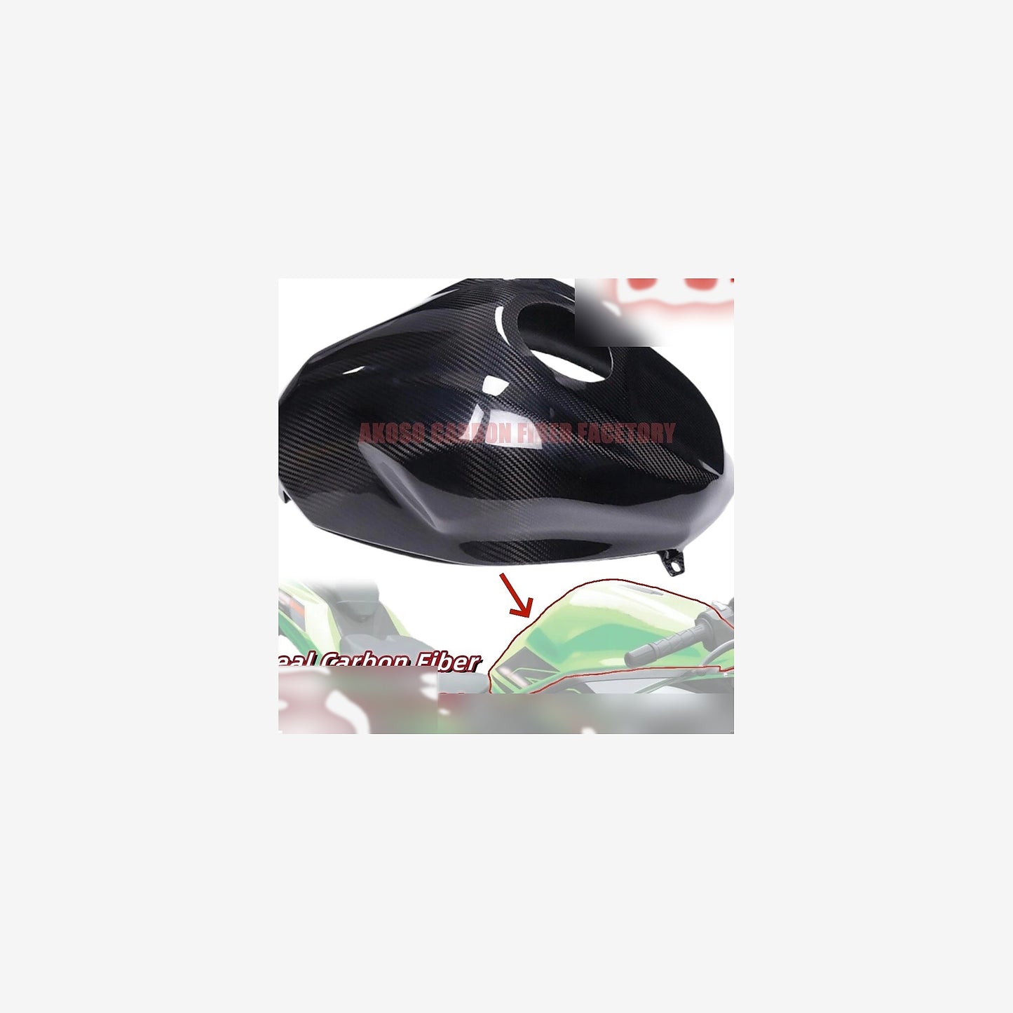 Carbon Fiber Gas Tank Cover – Kawasaki Ninja ZX-4RR (2023-2026)