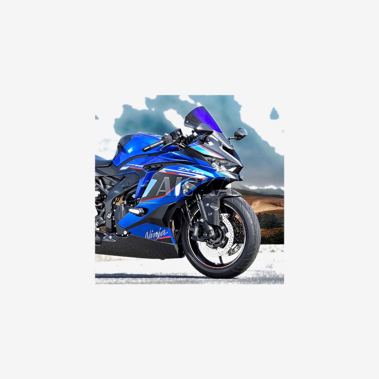Carbon Fiber Gas Tank Cover – Kawasaki Ninja ZX-4RR (2023-2026)