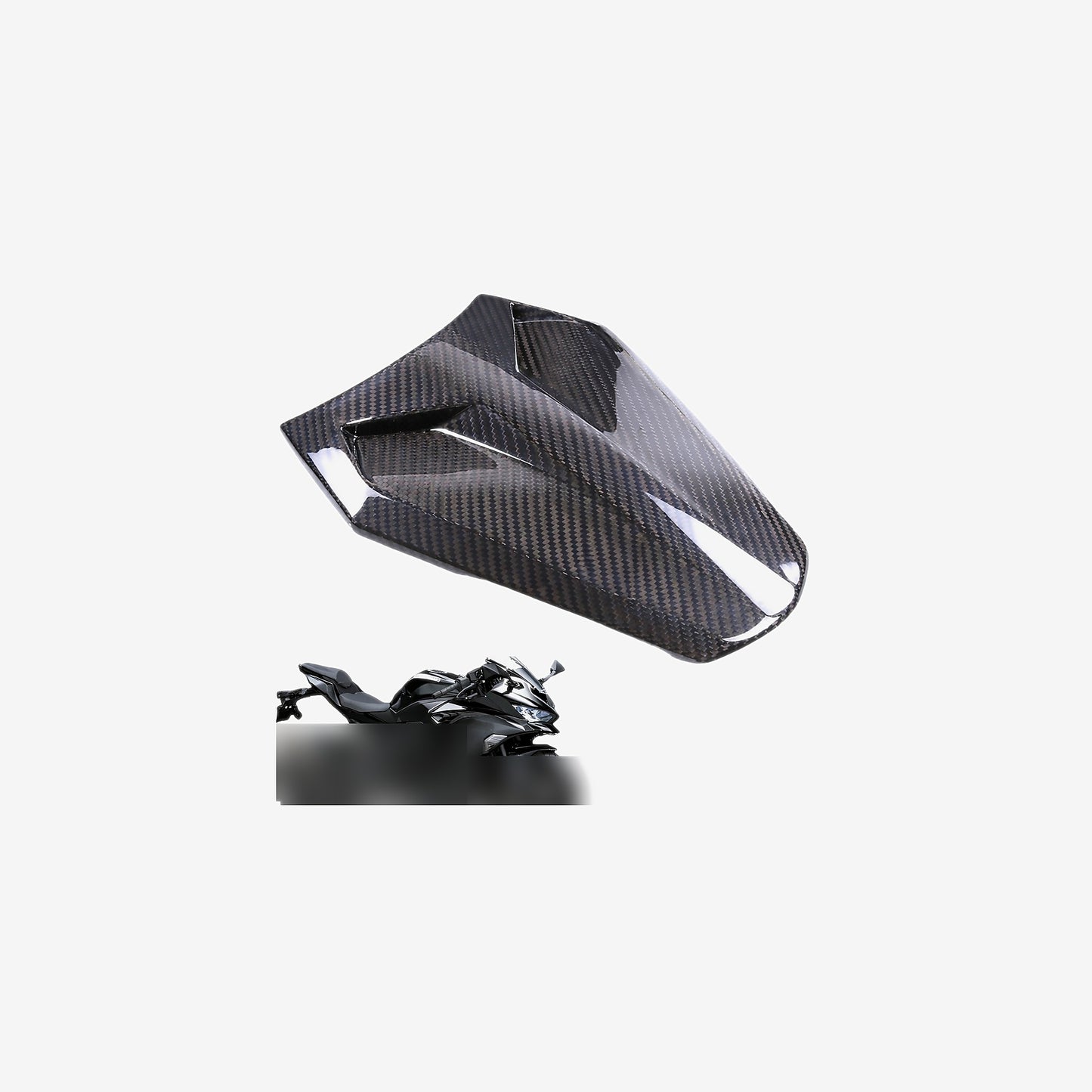Carbon Fiber Passenger Seat Cowl – Kawasaki Ninja ZX-4RR (2023-2026)