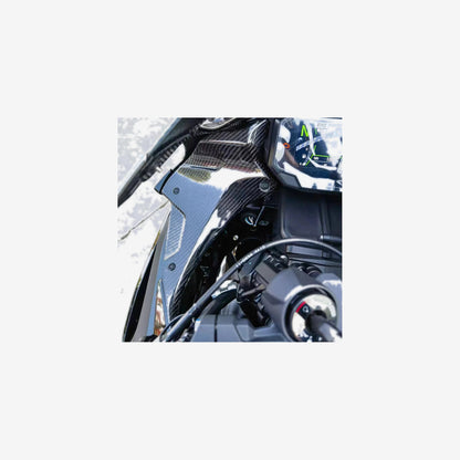 Kawasaki ZX-6R Carbon Fiber Instrument Cover – Left & Right Dash Enclosure (2024-2026)