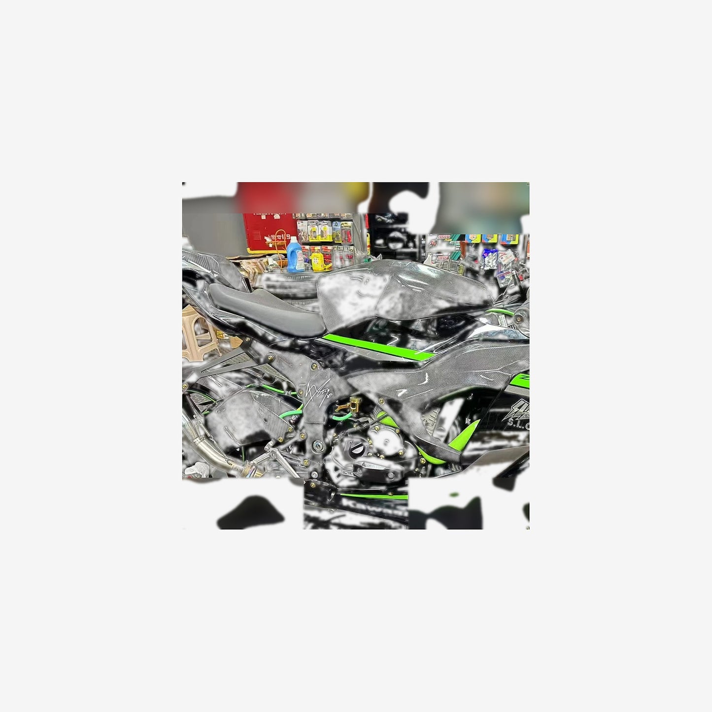 Carbon Fiber Heel Guards – Kawasaki ZX-6R / 636 (2019–2025)