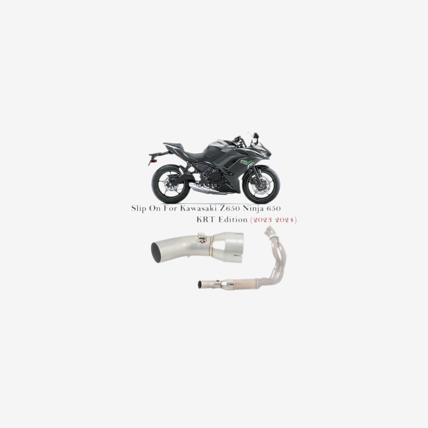 Steel Mid-Pipe – Kawasaki Z650 / Ninja 650 (2017–2026)