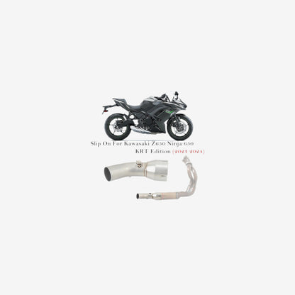 Steel Mid-Pipe – Kawasaki Z650 / Ninja 650 (2017–2026)
