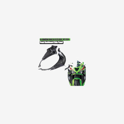 Pure Carbon Fiber Front Dashboard Side Panel Fairing – Kawasaki ZX-6R / 636 (2024–2026)