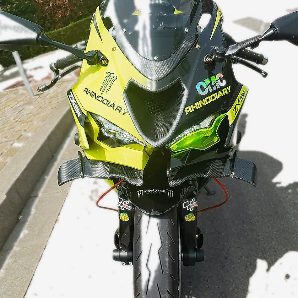 Carbon Fiber GP Winglet Aerodynamic Spoiler Kit – Kawasaki ZX-6R / 636 (2024–2026)