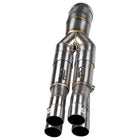 Full Exhaust System Link Pipe Front Tube | 2009–2022 Kawasaki Ninja ZX6R / ZX636