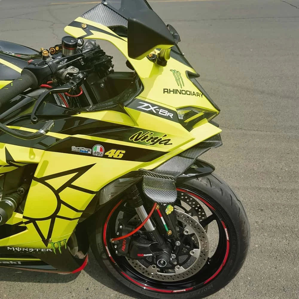 Carbon Fiber Fixed Wind Wings – Kawasaki ZX-6R / 636 (2024–2026)