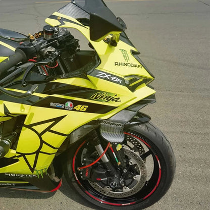 Carbon Fiber Fixed Wind Wings – Kawasaki ZX-6R / 636 (2024–2026)