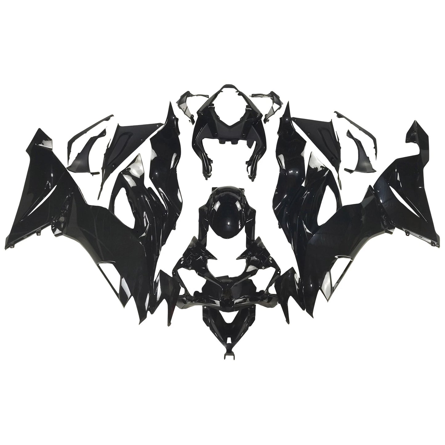 2019-2023 Kawasaki ZX6R OEM Style Fairings – Gloss Black