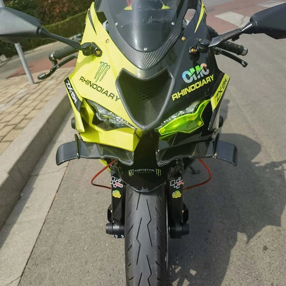 Carbon Fiber Fixed Wind Wings – Kawasaki ZX-6R / 636 (2024–2026)