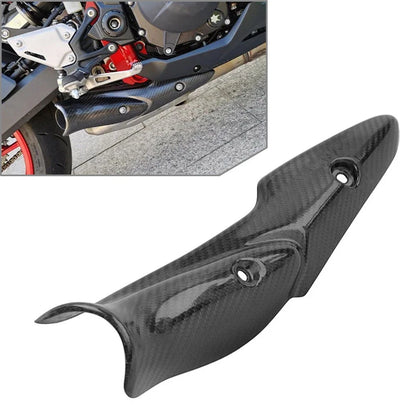 Carbon Fiber Exhaust Mid Pipe Heat Shield – Kawasaki Z900 (2025–2026)