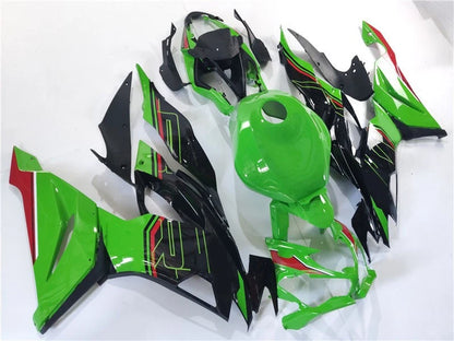 2019-2023 Kawasaki ZX6R KRT Edition Style Fairings – KRT Green/Black/Red