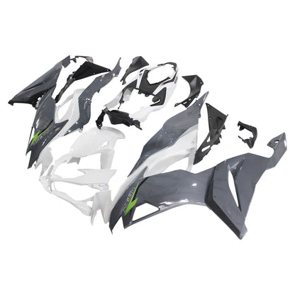 2019-2023 Kawasaki ZX6R OEM Style Fairings – Green/White/Grey