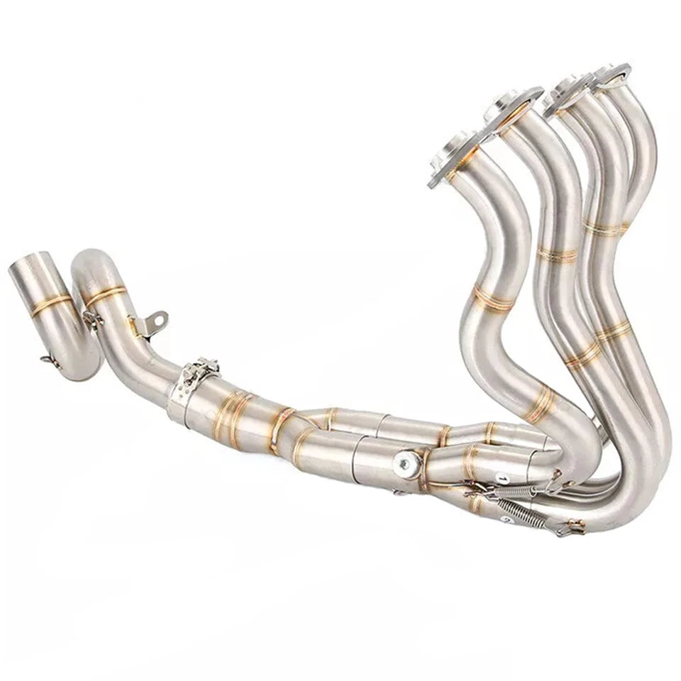 Full System Header Mid Link Exhaust Pipe | 2009–2024 Kawasaki Ninja ZX6R / ZX636